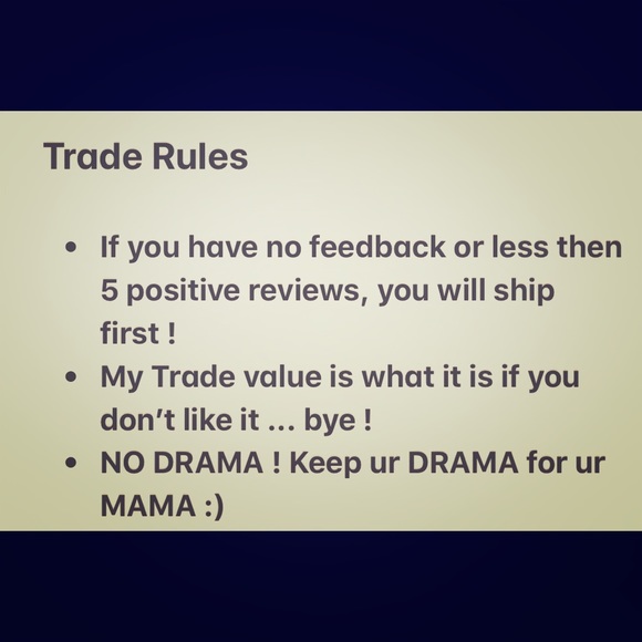 Other - TRADE RULES Other - TRADE RULES